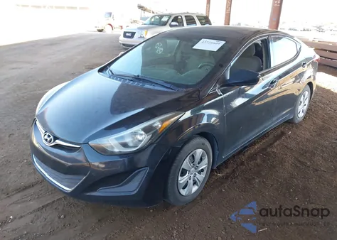 2016 Hyundai Elantra Se из США, поврежденный, VIN 5NPDH4AE4GH775992